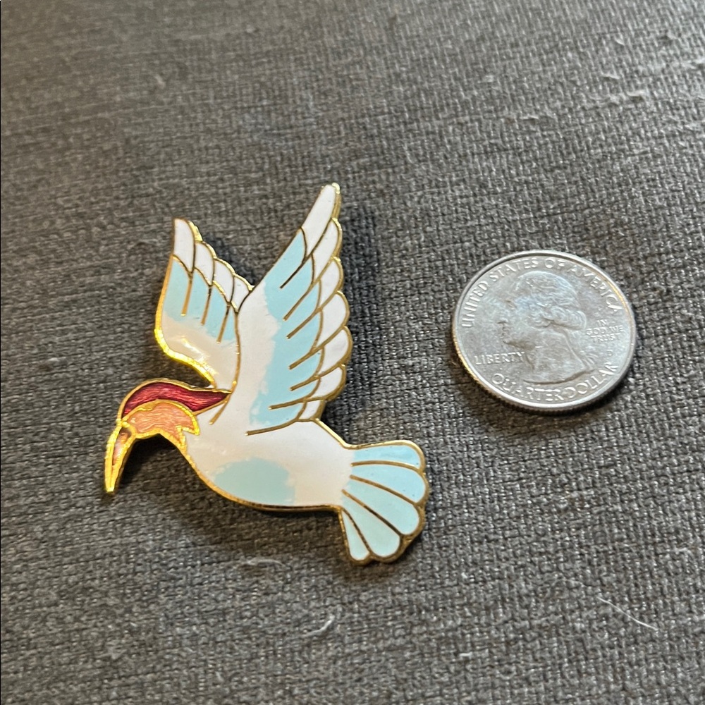 Vintage Hummingbird Brooch - Picture 6 of 6